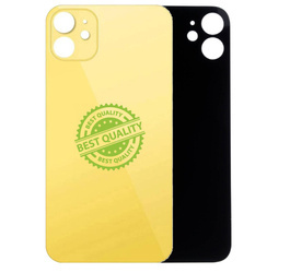 Szkło tylne iPhone 11 Żółty - większe oczko - A2111 / A2221 / A2223