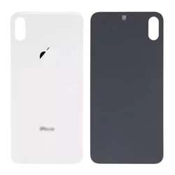 Tylne szkło iPhone XS Max Silver - większe oczko - A1921 / A2101 / A2102 / A2104