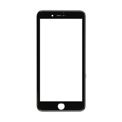 Szybka + ramka + klej OCA iPhone 8 Plus Czarna - A1897 / A1898