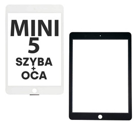Szyba + OCA do wyświetlacza iPad Mini 5 White A2133 / A2124 / A2126 / A2125