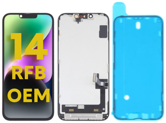 Oryginalny odnowiony wyświetlacz ekran RFB do Apple iPhone 14 - A2649 / A2881 / A2882 / A2884 / A2883 + uszczelka