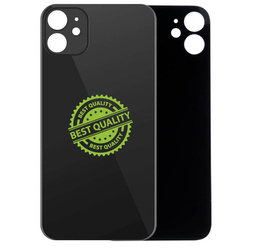 Szkło tylne iPhone 11 Czarny - większe oczko - A2111 / A2221 / A2223