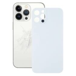 Tylne szkło plecki panel klapka pokrywa baterii do Apple iPhone 13 Pro Max Biały Big Hole - A2484 / A2641 / A2643 / A2644 / A2645