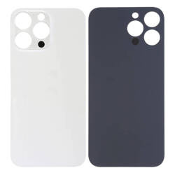 Tylne szkło / plecki / panel iPhone 14 Pro Max White Big Hole - A2651 / A2893 / A2894 / A2896 / A2895
