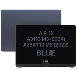 Skrzydło matryca / ekran LCD / wyświetlacz / klapa do MacBook Air 13 M2 A2681 / MacBook Air 13 M3 A3113 Midnight Blue