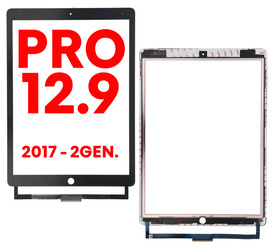 Szyba z dotykiem + OCA do wyświetlacza iPad Pro 12.9 (2017) 2 generacji A1670 / A1671 / A1821 BLACK