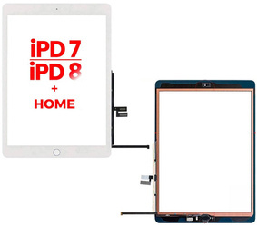 Ekran dotykowy do iPad 7 / iPad 8 / iPad 9 10.2 White + Home A2197 / A2200 / 2198 / A2270 / A2428 / A2429 / A2430