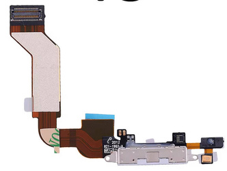 Złącze ładowania mikrofon gniazdo taśma port do Apple iPhone 4S A1387 / A1331 Biały