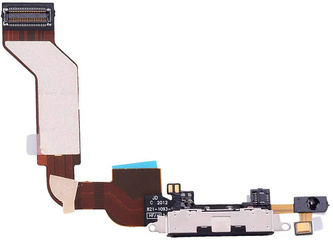 Złącze ładowania mikrofon gniazdo taśma port do Apple iPhone 4S A1387 / A1331 Czarny