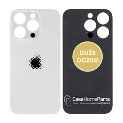 Tylne szkło / plecki / panel iPhone 14 Pro White Big Hole - A2650 / A2889 / A2890 / A2892 / A2891