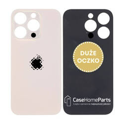 Tylne szkło / plecki / panel iPhone 14 Pro Gold Big Hole - A2650 / A2889 / A2890 / A2892 / A2891