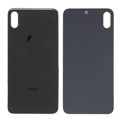Tylne szkło iPhone XS Max Space Grey - większe oczko - A1921 / A2101 / A2102 / A2104