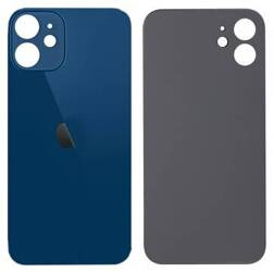Tylne szkło / panel iPhone 12 Niebieski - większe oczko - A2172 / A2402 / A2403 / A2404