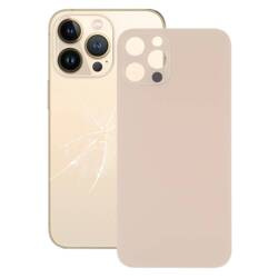 Tylne szkło plecki panel klapka pokrywa baterii do Apple iPhone 13 Pro Max złoty Big Hole - A2484 / A2641 / A2643 / A2644 / A2645