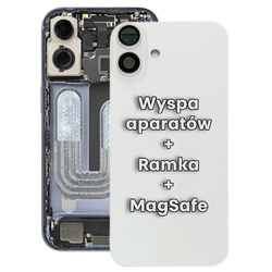 Tylne szkło / plecki / panel / pokrywa baterii do iPhone 16 A3081 / A3286 / A3287 / A328 WHITE