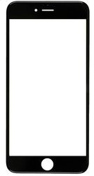 Szybka + ramka + klej OCA iPhone 6S Plus Czarna - A1634 / A1687