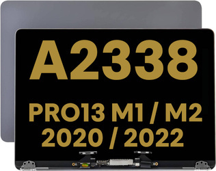 Skrzydło matryca klapa ekran wyświetlacz LCD do Apple MacBook Pro 13 A2338 M1 / M2 Space Gray