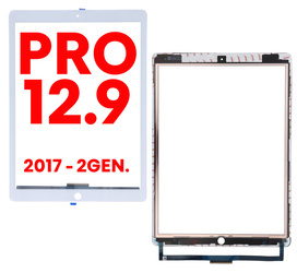 Szyba z dotykiem + OCA do wyświetlacza iPad Pro 12.9 (2017) 2 generacji A1670 / A1671 / A1821 WHITE