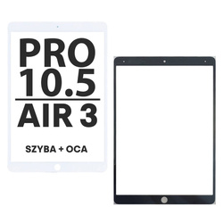 Szyba + OCA do wyświetlacza (biała) iPad Pro 10.5  A1701 / A1709 / A1852 oraz iPad Air 3 A2152 / A2123 / A2153 / A2154